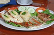 seafood combo at capitan fish restaurant