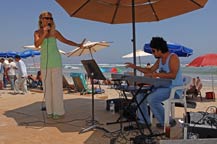 daline jones performs at cerritos beach club - pescadero, baja california sur, mexico