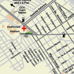 Cruz Roja Map - Los Cabos Guide