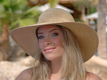 jessica models for cabo hats on location in cabo san lucas mexico
