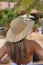 jessica models for cabo hats on location in cabo san lucas mexico