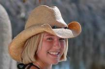erica ryan models a scala hat from cabo hats on location in cabo san lucas