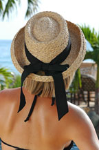 erica ryan models a scala hat from cabo hats on location in cabo san lucas