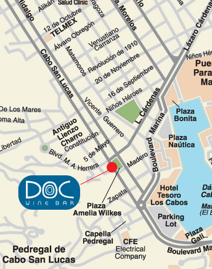 Los Cabos Winery - Location Map - Cabo San Lucas, Mexico