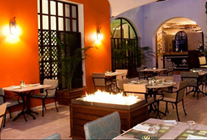 Guaycura Restaurant  at Guaycura Boutique Hotel, downtown, Todos Santos, BCS