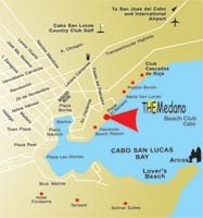 The Medano Beach Club Cabo - Location Map - Cabo San Lucas, Mexico